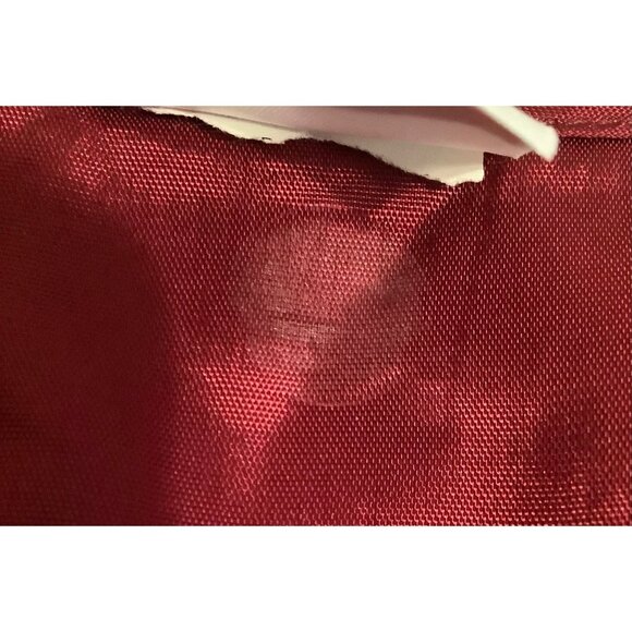 VTG Bobbie Brooks Christmas Vest Needlepoint Tapestry Red Lining Womens L -Read - Picture 3 of 9